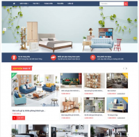 Giao diện web bán hàng nội thất.