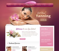 Giao diện web Spa trang trọng lịch sự