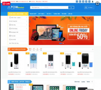 Giao diện web bán hàng công nghệ đa chức năng