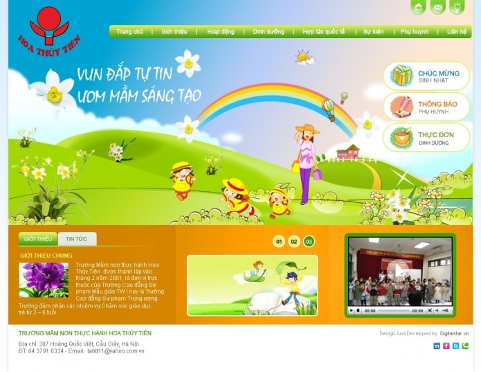 thiet ke web mam non